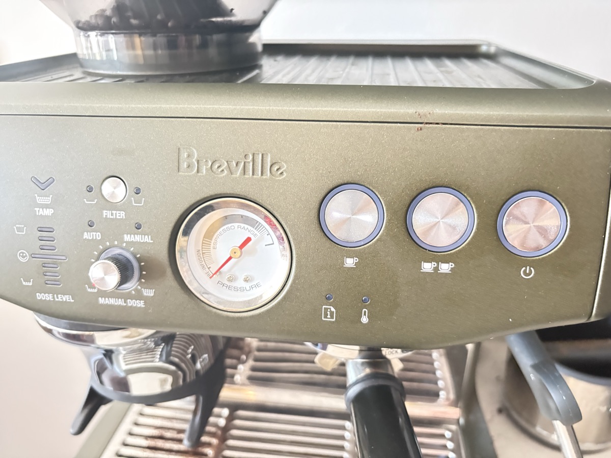 Commandes de la machine Breville